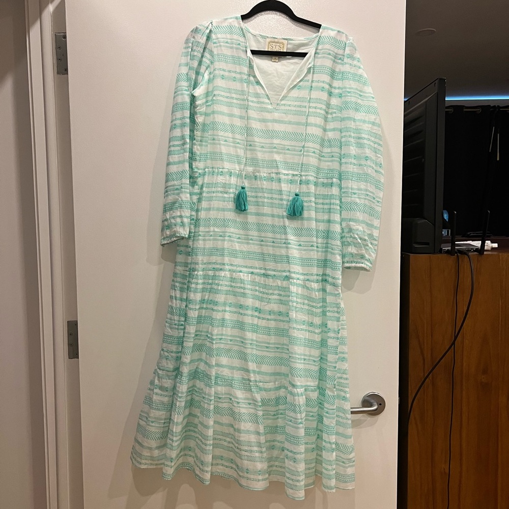 Long Sleeve Tunic Midi Dress